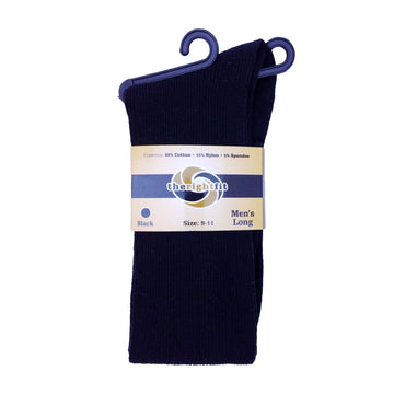 Men's Long Ribbed Dress Sock